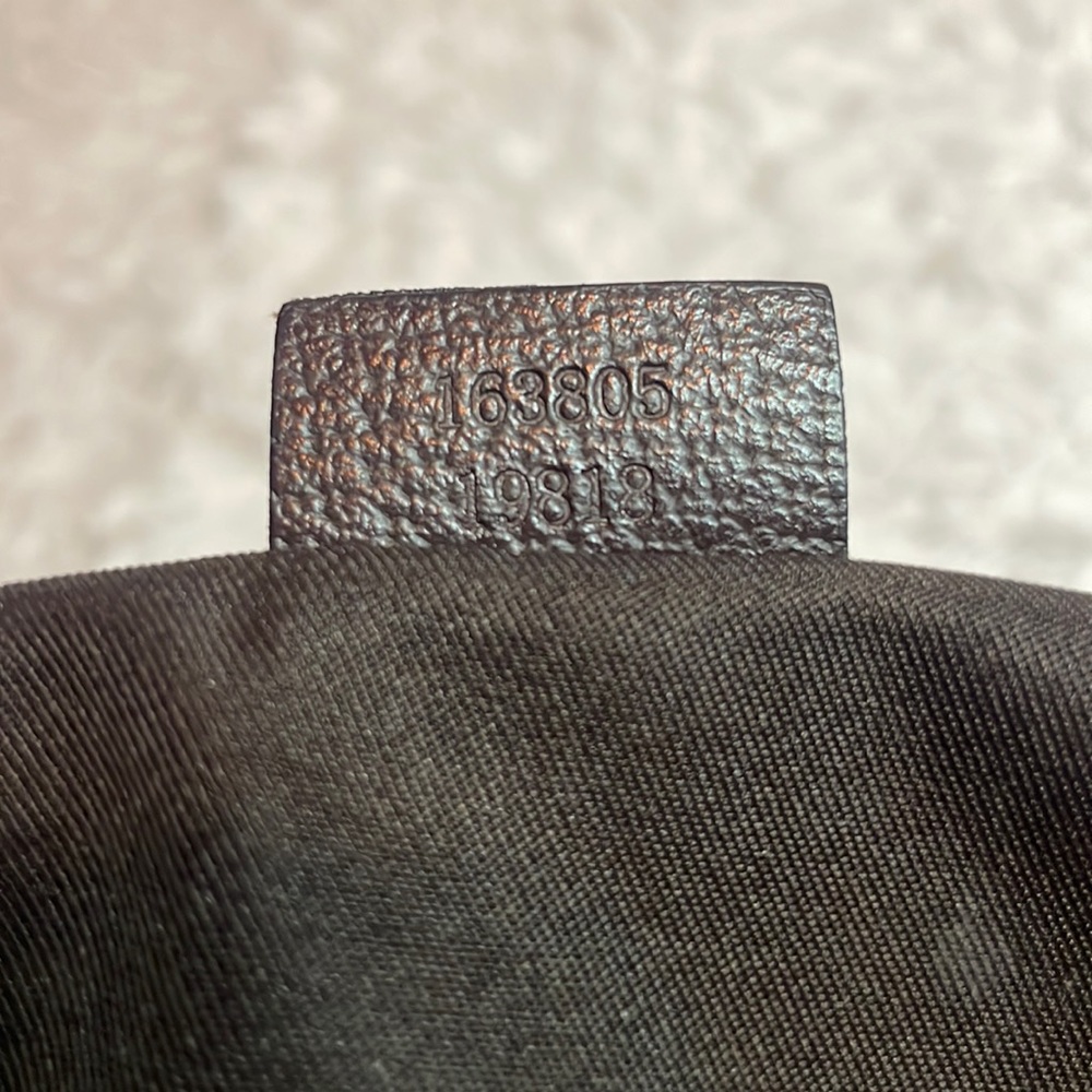 Gucci Princy Canvas & Leather Guccissima Monogram Medium Shoulder Tote Bag Brown - Picture 17 of 17